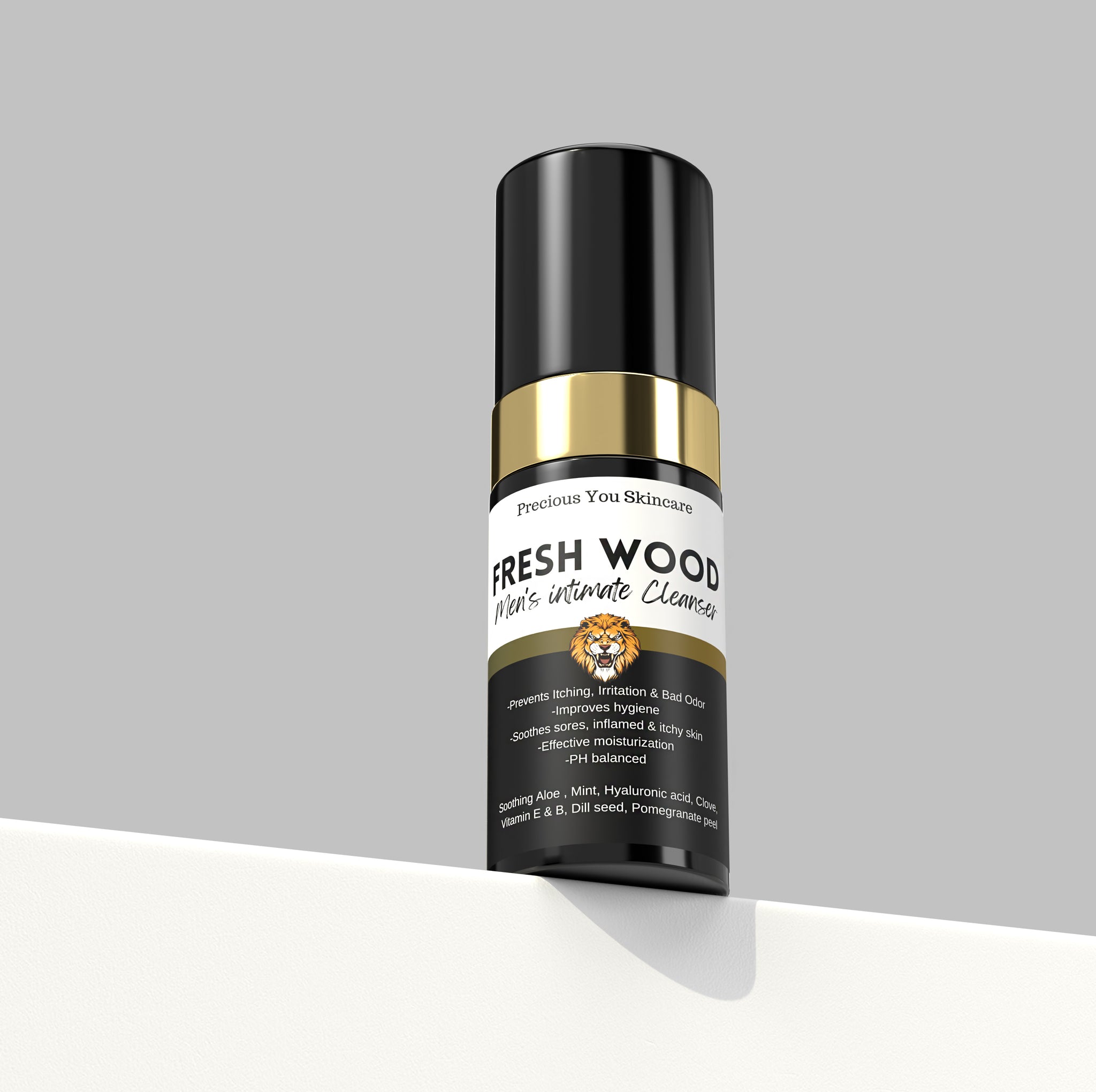 Fresh Wood intimate cleanser for men - Prevents Itching, Irritation & Bad Odor |